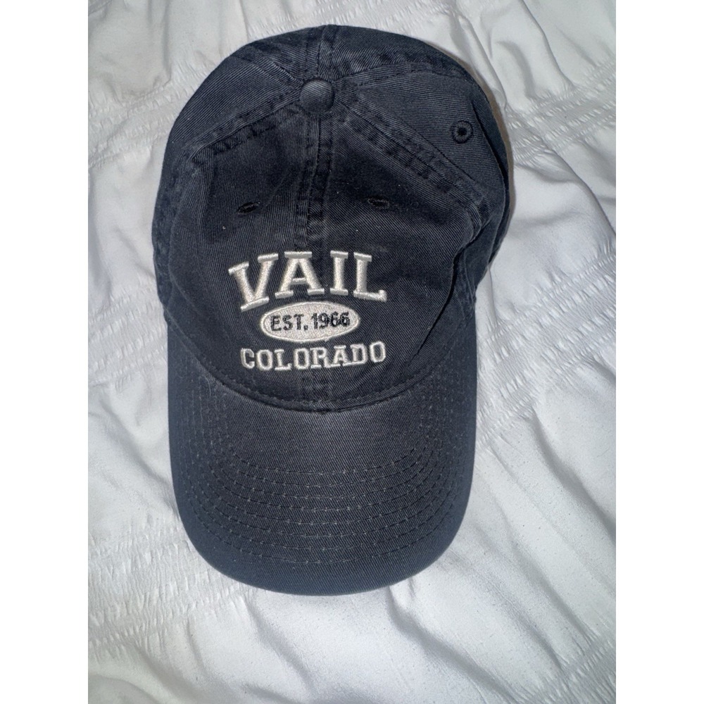 Vail Colorado One-Size Dad Hat Blue Snapback Hat. Legacy Brand.